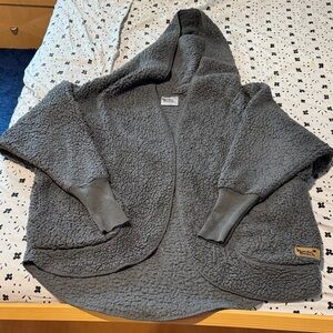 Nordic Beach Gray Hooded Cardigan